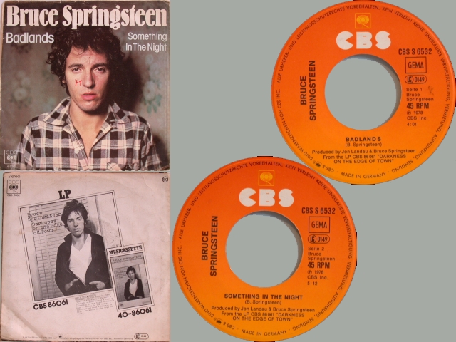 Bruce Springsteen - BADLANDS / SOMETHING IN THE NIGHT